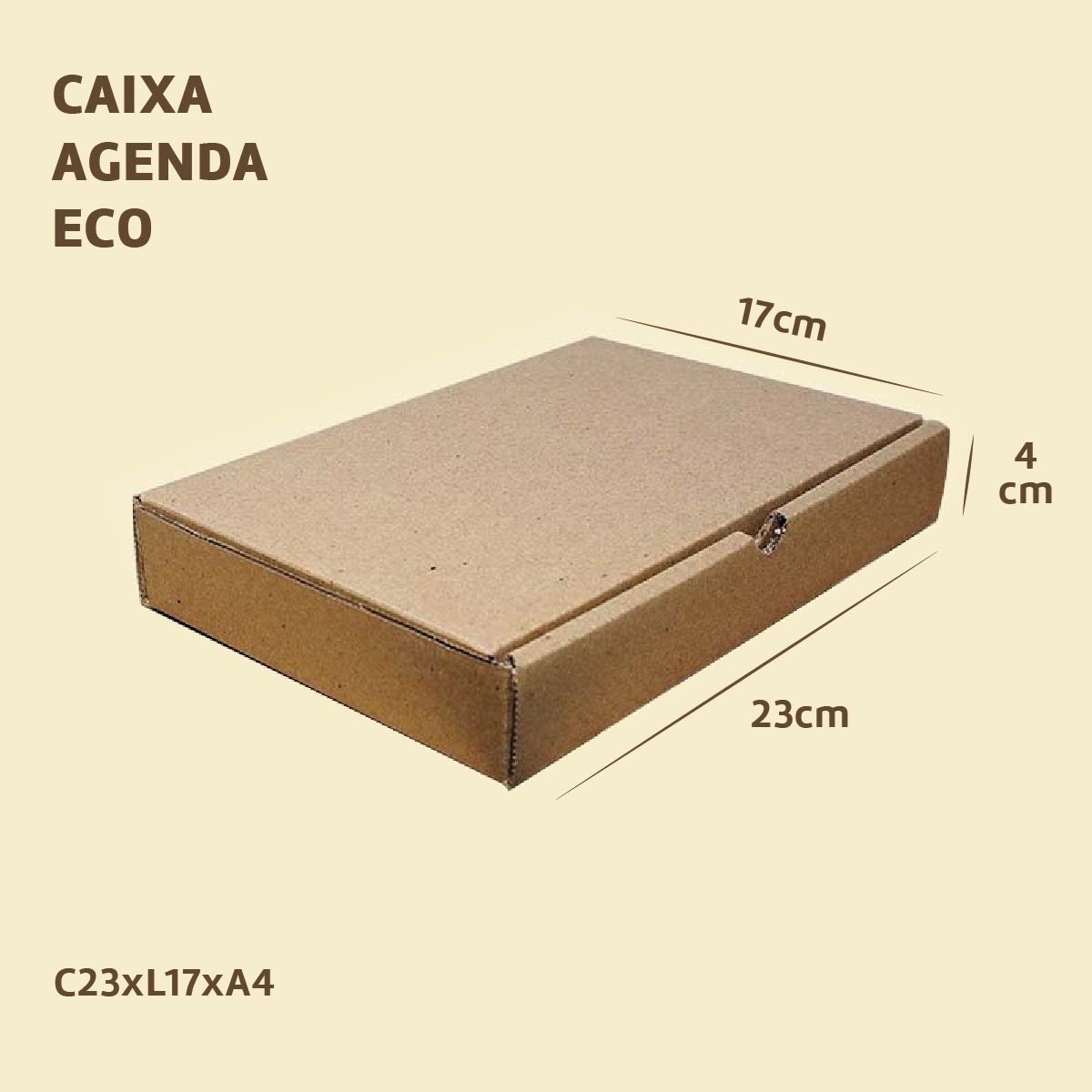 Caixa Agenda ECO - Capa Caixa Agenda ECO - envios correios - ecommerce - são Paulo - embalaease - caixa para correios - envios em caixa.- caixa para transporte