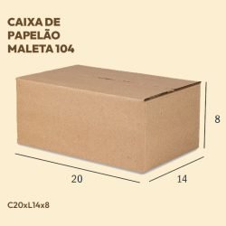 Caixa Maleta de Papelão 104 20x14x8 envios correios - ecommerce - são Paulo - embalaease - caixa para correios - envios em caixa.- caixa para transporte